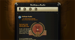 Desktop Screenshot of kalliopeaudio.com